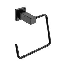 Load image into Gallery viewer, Bathroom Butler BAAC8541MBLK 8541 Square Towel Ring - Matt Black