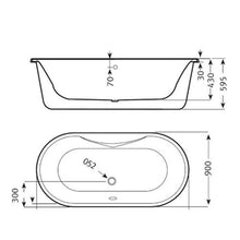 Load image into Gallery viewer, Cobra Xtacy Skirted Oval Bath - White