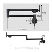 Load image into Gallery viewer, Trendy Taps Sombre Modern Line Pot Filler - Blackened Brass