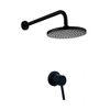 Trendy Taps Sombre Shower Head & Fine Mixer - Blackened Brass