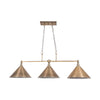 Bright Star 3 Light Pendant - Antique Brass