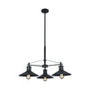 Bright Star Classic Black Metal Chandelier