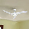 3 Blade Ceiling Fan with Light and Remote 1320mm - White