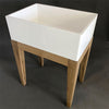 RossCo Single Bowl Butler Sink on Oak Stand