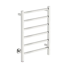 Load image into Gallery viewer, Bathroom Butler Cubic 6 Bar Straight PTS Heated Towel Rail 530mm