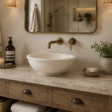 Load image into Gallery viewer, Two Tone Stone Circum Countertop Vanity Basin