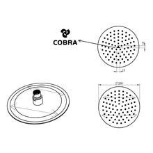 Load image into Gallery viewer, Cobra Seine Round Shower Head 200mm