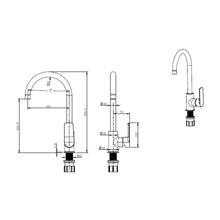 Load image into Gallery viewer, Cobra Seine Pillar Sink Mixer