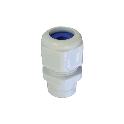 Conduit Gland No. 0 White with Blue Grommet