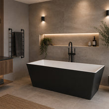 Load image into Gallery viewer, Two Tone Stone Cubus Freestanding Bath