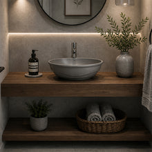 Load image into Gallery viewer, Two Tone Stone Curva Countertop Vanity Basin