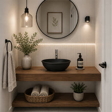 Load image into Gallery viewer, Two Tone Stone Curva Countertop Vanity Basin