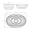 Two Tone Stone Curva ThruColour Countertop Vanity Basin