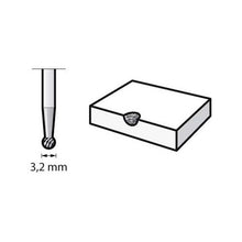 Load image into Gallery viewer, Dremel Tungsten Carbide Cutter Ball Tip 9905 3.2mm