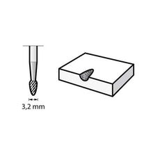 Load image into Gallery viewer, Dremel Tungsten Carbide Cutter Egg Tip 9911 3.2mm