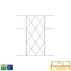 Xpanda Diamond Burglar Bar 700x530mm - White