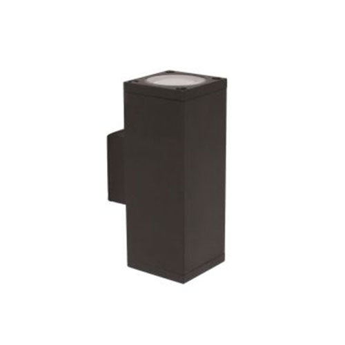 Regent Echo Single Up and Down Wall Light - Black