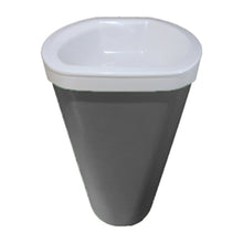 Load image into Gallery viewer, Two Tone Stone Emineo Pillar Free-Standing Basin