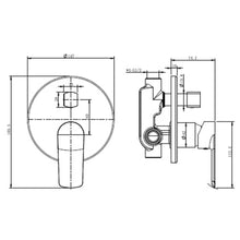 Load image into Gallery viewer, Cobra Seine Bath Mixer with Diverter