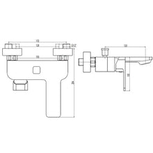 Load image into Gallery viewer, Cobra Arrive Wall Mounted Diverter Bath Mixer - Matt Ebony