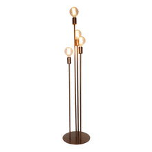 Load image into Gallery viewer, Wire World Atom 4 Light exposed Globe Floor Lamp