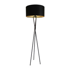 Load image into Gallery viewer, Wire World Steel Tripod Floor Lamp - Black