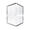 Finestra Sliding Corner Shower Doors - Silver