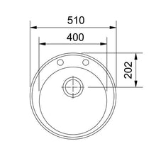 Load image into Gallery viewer, Franke Ronda ROG610-41 Fragranite Inset Prep Bowl 510mm - Polar White