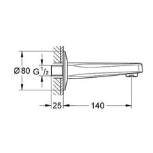 Load image into Gallery viewer, GROHE Baulines Contemporary Bath Spout