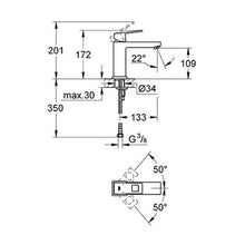 Load image into Gallery viewer, GROHE Eurocube Medium Basin Mixer