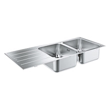 Load image into Gallery viewer, GROHE K500 Double Bowl Inset Sink Stainless Steel