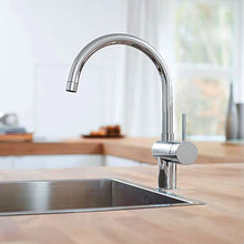 Load image into Gallery viewer, GROHE Minta Single Lever Kitchen Sink Mixer With Swivel C-Spout