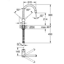 Load image into Gallery viewer, GROHE Minta Single Lever Kitchen Sink Mixer - Chrome