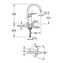 Load image into Gallery viewer, GROHE Eurosmart Sink Mixer