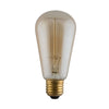 Amber Carbon Filament Pear E27 40W Warm White Bulb