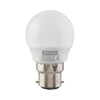 Eurolux LED Golf Ball Bulb B22 3W 210lm 3000K - Opal