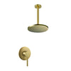 Trendy Taps Ceiling Mount Shower Head & Mixer Brushed Gold
