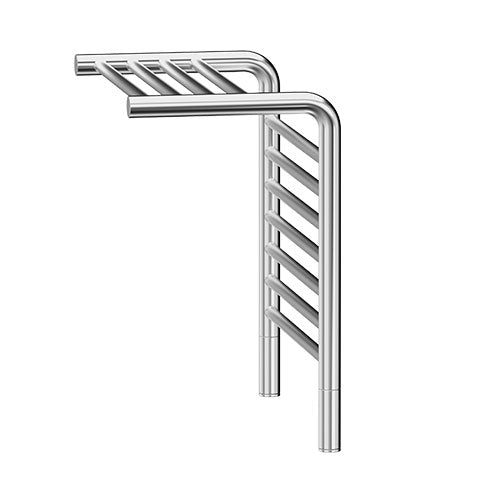 Jeeves Large Tangent M Shelved Heated Towel Rail