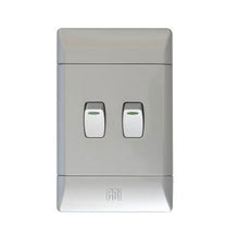 Load image into Gallery viewer, CBi PVC 2 Lever Light Switch 2 x 4
