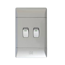 Load image into Gallery viewer, CBi PVC 2 Lever Light Switch 4 x 2