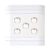 Lesco Cover Strip 5 Lever 1-Way Light Switch 4 x 4