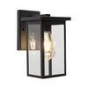 Bright Star Square Wall Light Lantern - Black
