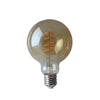 Spazio LED Twisted Filament Dimmable Bulb G80 E27 4W 2200K - Amber
