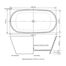Load image into Gallery viewer, Livingstone Frances Freestanding Bath