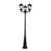 Bright Star Lantern 3 Light Column - Black