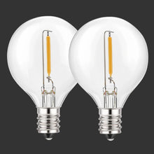 Load image into Gallery viewer, Litehouse LIT100-G40-2PK LED Classic Low Voltage Mini Replacement Bulb G40 E12 5V 2700K