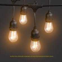 Load image into Gallery viewer, Litehouse Festoon Extension Cord 220-240V 2m - Black