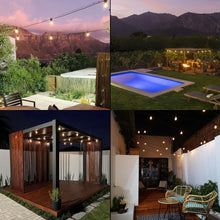 Load image into Gallery viewer, Litehouse Solar Traditional LED Bulb Festoon String Lights