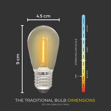 Load image into Gallery viewer, Litehouse LED Traditional Solar Festoon Replacement Bulb E27 5V 2700K