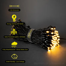 Load image into Gallery viewer, Litehouse Solar LED String Fairy Lights 3000K